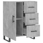 Credenza Grigio Cemento 69,5x34x90 cm in Legno Multistrato