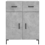 Credenza Grigio Cemento 69,5x34x90 cm in Legno Multistrato