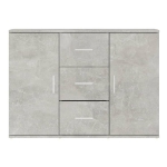 Credenza Grigio Cemento 91x29,5x65 cm in Legno Multistrato