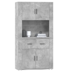 Credenza Grigio Cemento in Legno Multistrato