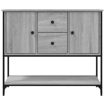 Credenza Grigio Sonoma 100x36x85 cm in Legno Multistrato