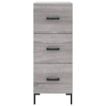 Credenza Grigio Sonoma 34,5x34x180 cm in Legno Multistrato