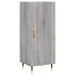 Credenza Grigio Sonoma 34,5x34x180 cm in Legno Multistrato