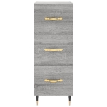 Credenza Grigio Sonoma 34,5x34x180 cm in Legno Multistrato