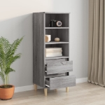 Credenza Grigio Sonoma 40x36x110 cm in Legno Multistrato