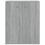 Credenza Grigio Sonoma 60x30x75 cm in Legno Multistrato