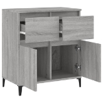 Credenza Grigio Sonoma 60x35x70 cm in Legno Multistrato