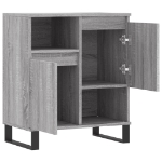 Credenza Grigio Sonoma 60x35x70 cm in Legno Multistrato