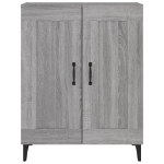 Credenza Grigio Sonoma 69,5x34x90 cm in Legno Multistrato