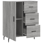 Credenza Grigio Sonoma 69,5x34x90 cm in Legno Multistrato