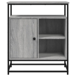 Credenza Grigio Sonoma 69x35x80 cm in Legno Multistrato