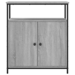 Credenza Grigio Sonoma 70x30x80 cm in Legno Multistrato