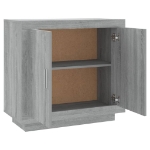 Credenza Grigio Sonoma 80x40x75 cm in Legno Multistrato