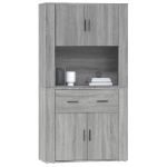 Credenza Grigio Sonoma in Legno Multistrato