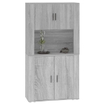 Credenza Grigio Sonoma in Legno Multistrato