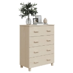 Credenza HAMAR Miele 79x40x103,5 cm in Legno Massello di Pino