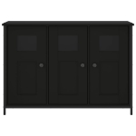 Credenza Nera 100x35x70 cm in Legno Multistrato