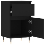 Credenza Nera 40x35x70 cm in Legno Multistrato