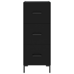 Credenza Nero 34,5x34x90 cm in Legno Multistrato