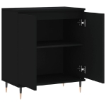 Credenza Nero 60x35x70 cm in Legno Multistrato