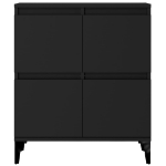 Credenza Nero 60x35x70 cm in Legno Multistrato