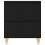 Credenza Nero 60x35x70 cm in Legno Multistrato