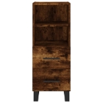 Credenza Rovere Fumo 34,5x34x180 cm in Legno Multistrato