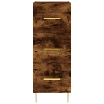 Credenza Rovere Fumo 34,5x34x90 cm in Legno Multistrato