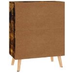 Credenza Rovere Fumo 60x30x72 cm in Legno Multistrato