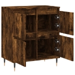 Credenza Rovere Fumo 60x35x70 cm in Legno Multistrato