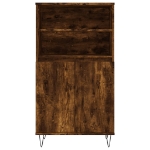 Credenza Rovere Fumo 60x36x110 cm in Legno Multistrato