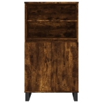 Credenza Rovere Fumo 60x36x110 cm in Legno Multistrato