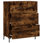 Credenza Rovere Fumo 69,5x34x90 cm in Legno Multistrato