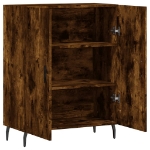 Credenza Rovere Fumo 69,5x34x90 cm in Legno Multistrato