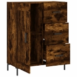 Credenza Rovere Fumo 69,5x34x90 cm in Legno Multistrato