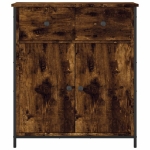 Credenza Rovere Fumo 70x30x80 cm in Legno Multistrato