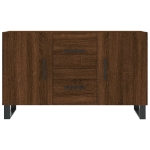 Credenza Rovere Marrone 100x36x60 cm in Legno Multistrato