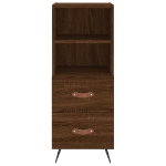 Credenza Rovere Marrone 34,5x34x90 cm in Legno Multistrato