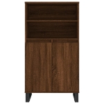 Credenza Rovere Marrone 60x36x110 cm in Legno Multistrato