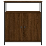 Credenza Rovere Marrone 70x30x80 cm in Legno Multistrato