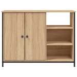 Credenza Rovere Sonoma 100x33x75 cm in Legno Multistrato