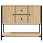 Credenza Rovere Sonoma 100x36x85 cm in Legno Multistrato