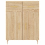 Credenza Rovere Sonoma 69,5x34x90 cm in Legno Multistrato