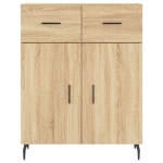 Credenza Rovere Sonoma 69,5x34x90 cm in Legno Multistrato