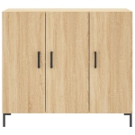 Credenza Rovere Sonoma 90x34x80 cm in Legno Multistrato