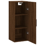 Mobile a Parete Rovere Marrone 34,5x34x90 cm