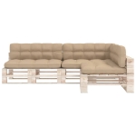 Cuscini per Divani su Pallet 7 pz Beige