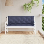 Cuscini per Panca 2 pz Blu Marino 150x50x7 cm in Tessuto Oxford