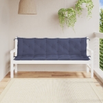 Cuscini per Panca 2 pz Blu Marino 180x50x7 cm in Tessuto Oxford