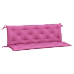 Cuscini per Panca da Giardino 2 pz Rosa 150x50x7 cm in Tessuto